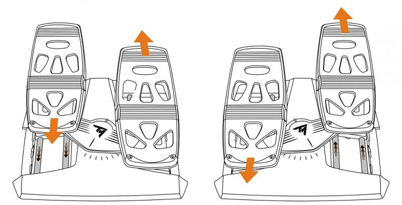 Diagram shows two pairs of ski bindings. Left pair: unlocked, arrows indicate release. Right pair: locked, arrows show secure position.