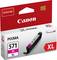Canon Printer Cartridge 571 XL in Magenta, packaging with Pixma logo and 'Genuine' branding for high-quality print quality.