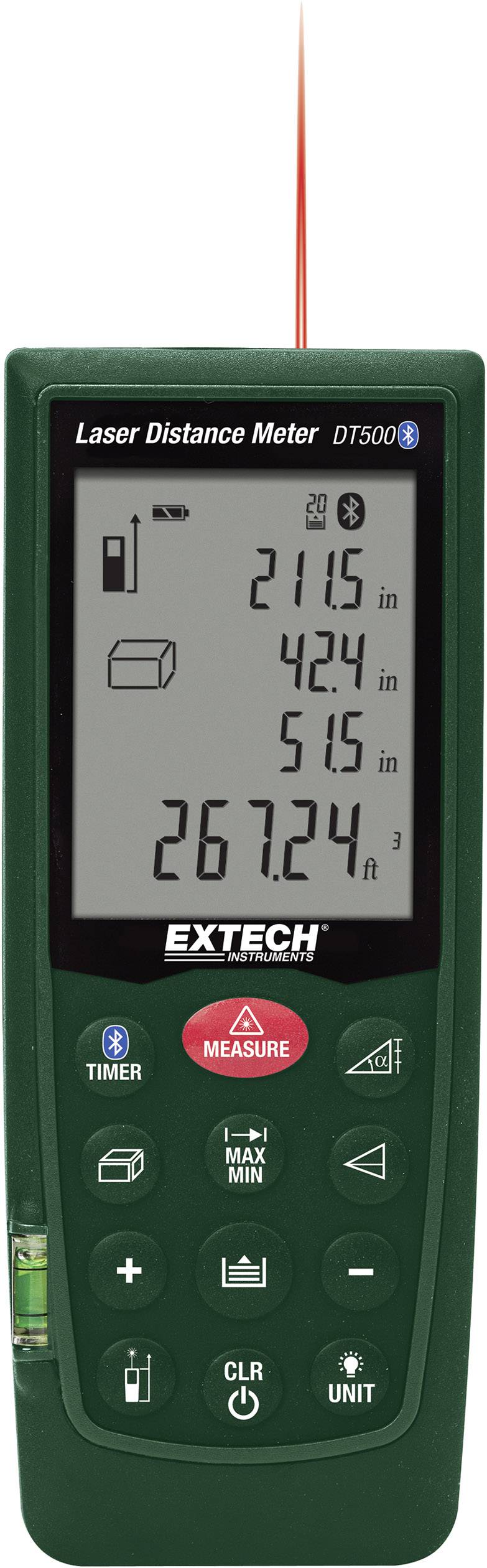 Extech DT500 Laser range finder Bluetooth Reading range (max.) (details