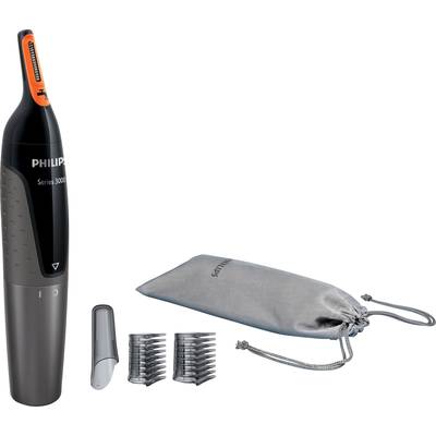 Philips NT3160/10 Series 3000 Ear/nose hair trimmer Washable Black, Grey