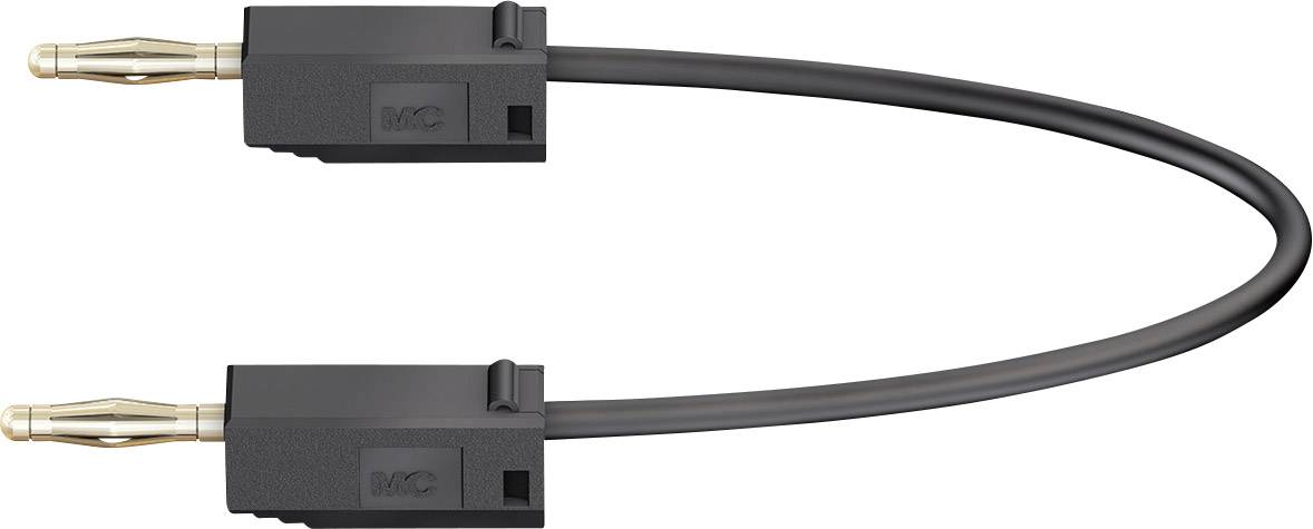 Two black MC connectors are connected by a short, flexible cable.
