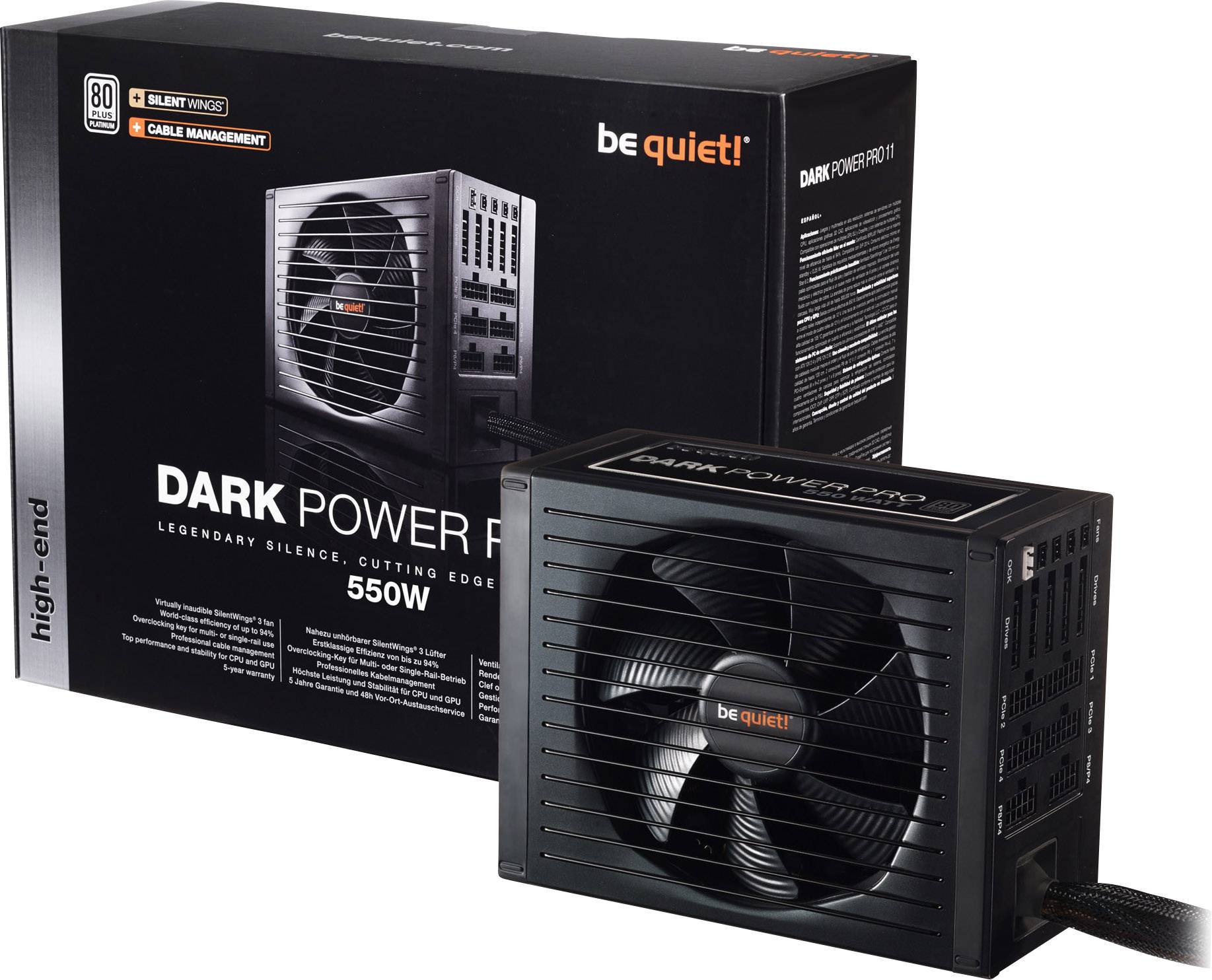 BeQuiet Dark Power Pro 11 PC power supply unit 550 W ATX 80 PLUS Platinum