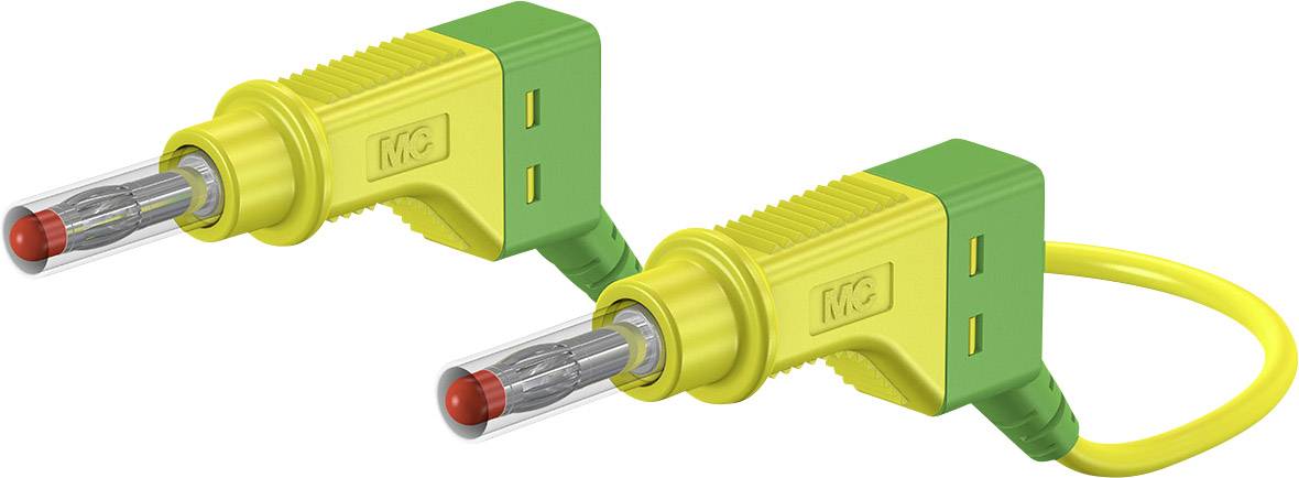 Staeubli XZG425/SIL Safety test lead Banana jack 4 mm Banana jack 4 mm 1.00 m Green, Yellow 1 pc(s)