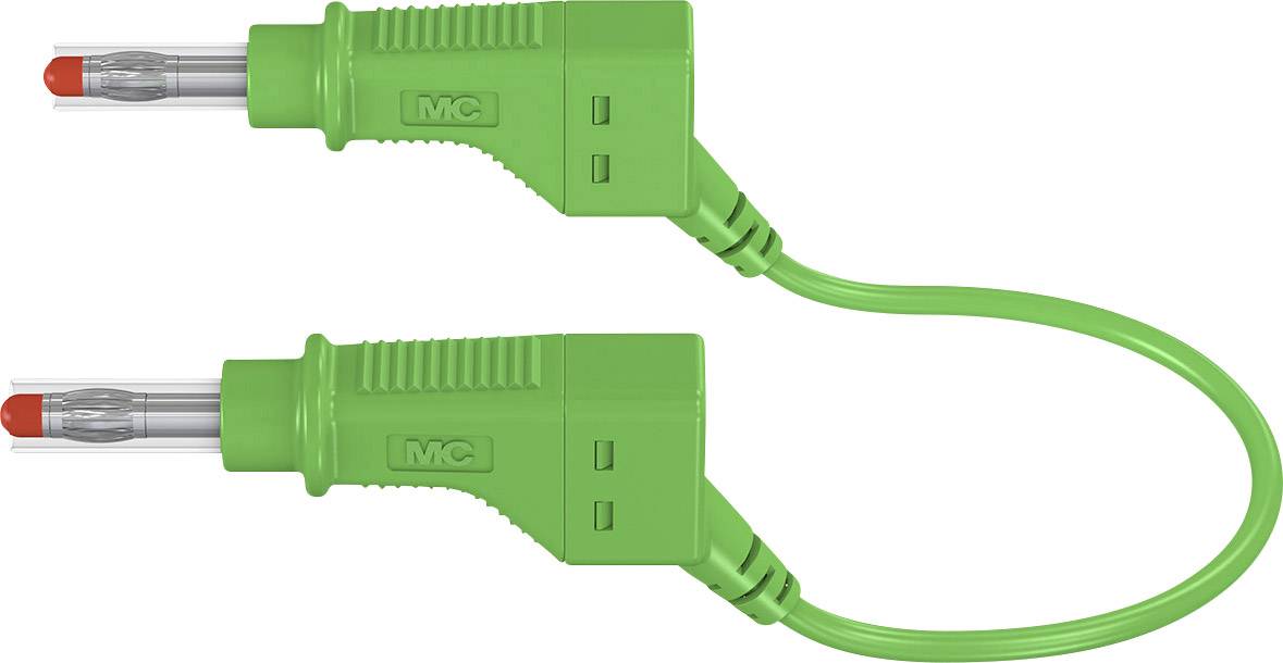 Staeubli XZG425/SIL Safety test lead Banana jack 4 mm Banana jack 4 mm 2.00 m Green 1 pc(s)