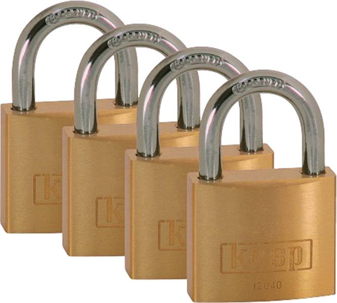 Kasp K12040D4 Padlock 40 mm Gold yellow Key