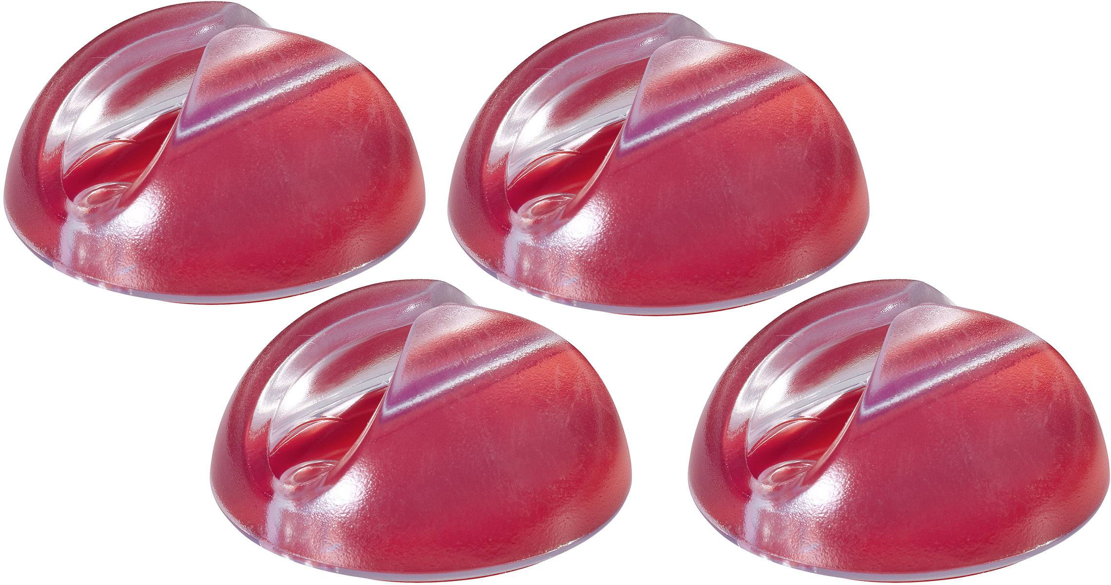 Conrad Components SWC-10TT-4P Cable mount Self-adhesive 1386632 Bundle Ø range 10 mm (max) Transparent 4 pc(s)