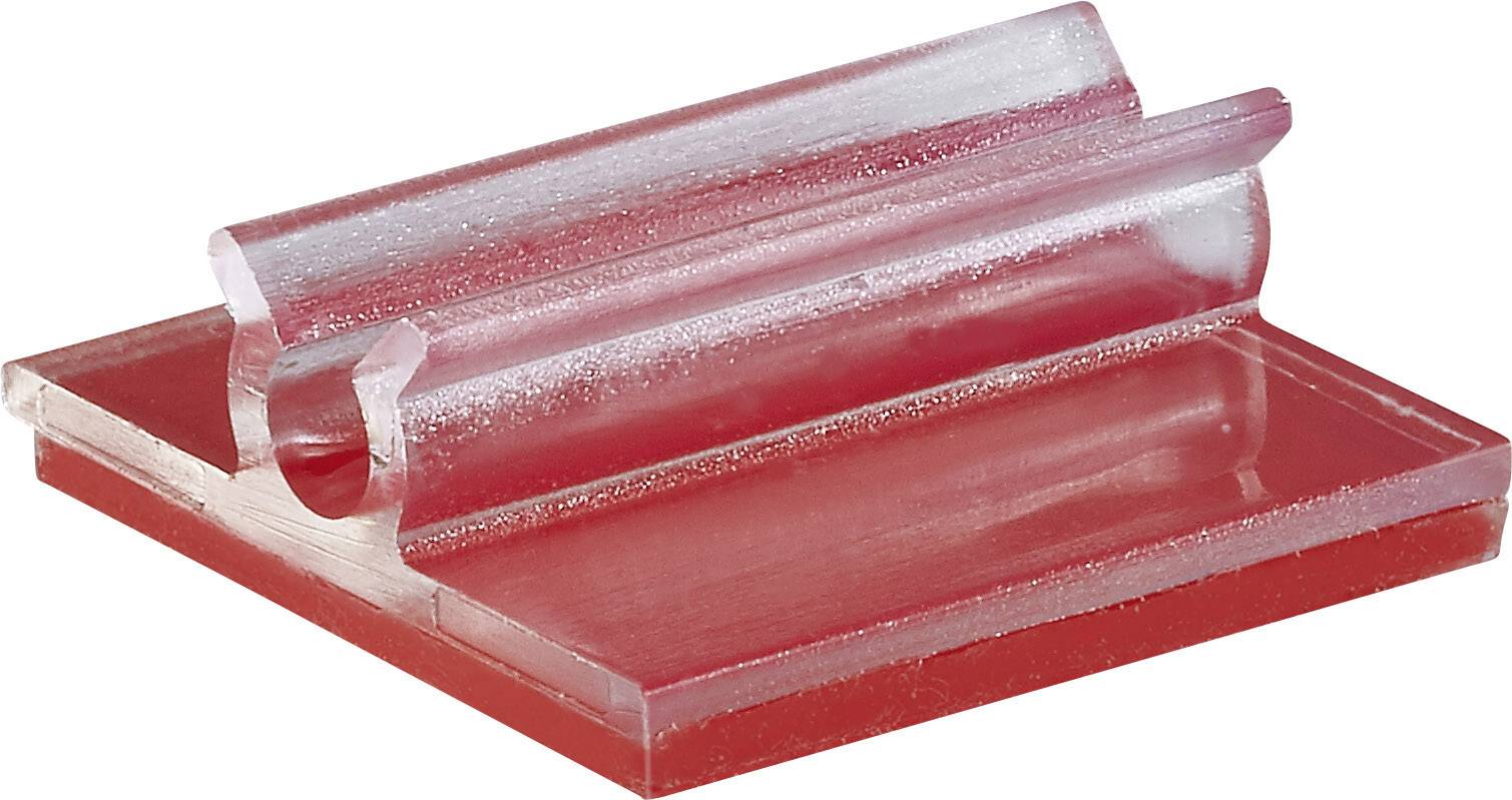 TRU COMPONENTS 93014c467a Cable mount Self-adhesive 1386633 Bundle Ø range 3.20 mm (max) Transparent 1 pc(s)