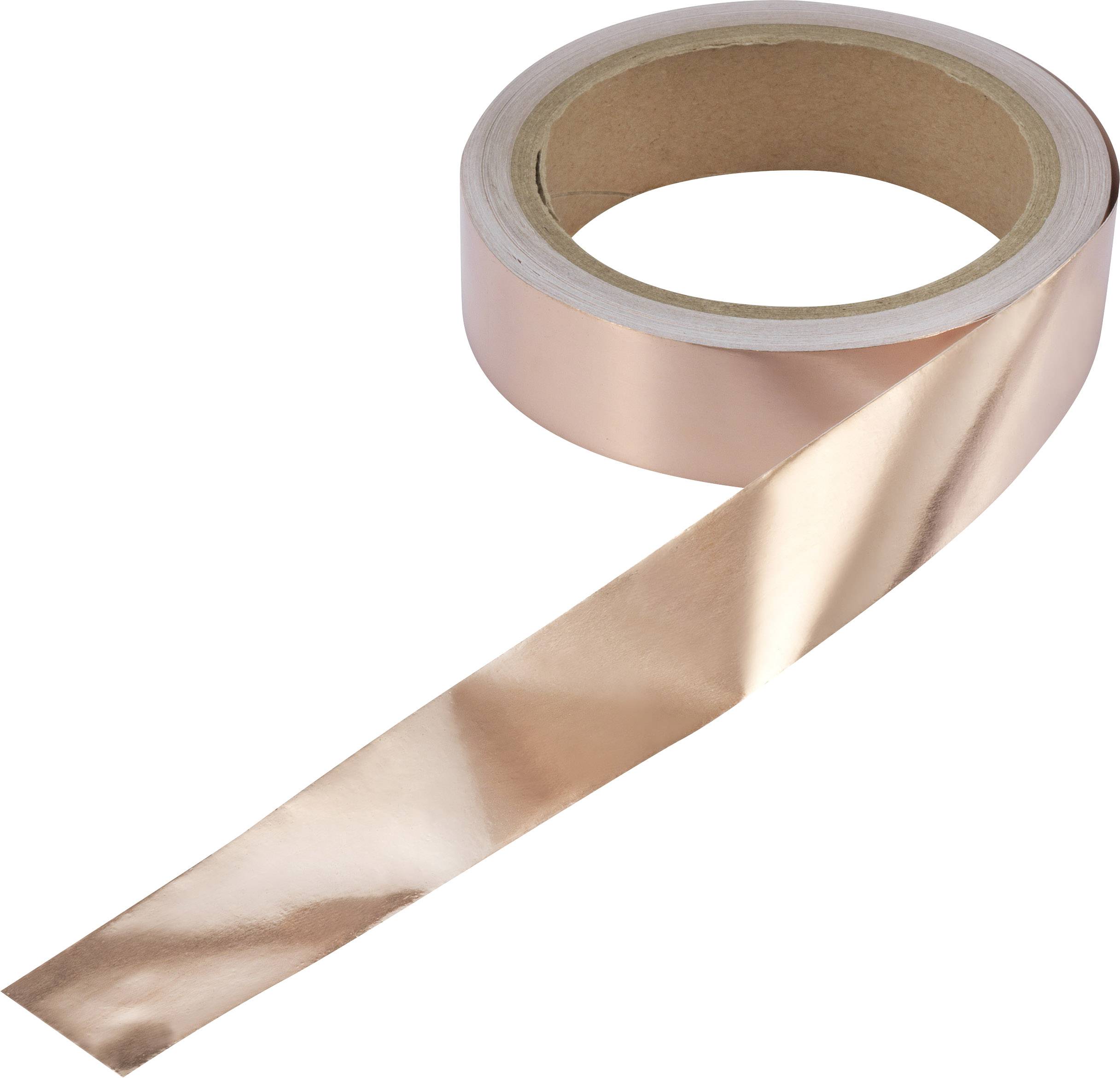 TRU COMPONENTS ESD tape 10 m Copper (L x W) 10 m x 25 mm CU-F2.5R 1000