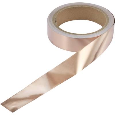 TRU COMPONENTS ESD tape 10 m Copper (L x W) 10 m x 25 mm CU-F2.5R 1000  