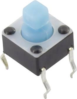 TRU COMPONENTS YST-1102T Pushbutton 12 V DC 0.05 A 1 x Off/(On) momentary (L x W) 6 mm x 6 mm 1 pc(s)