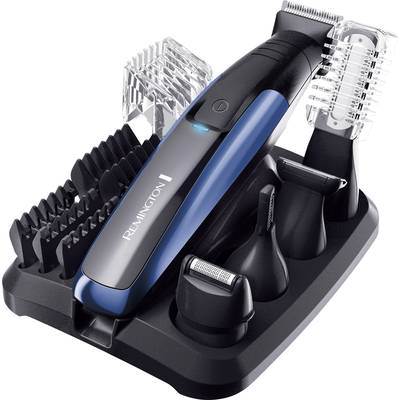 Remington PG6160 GroomKit Lithium Body hair trimmer, Hair clipper, Beard trimmer Washable Black, Blue-ice blue