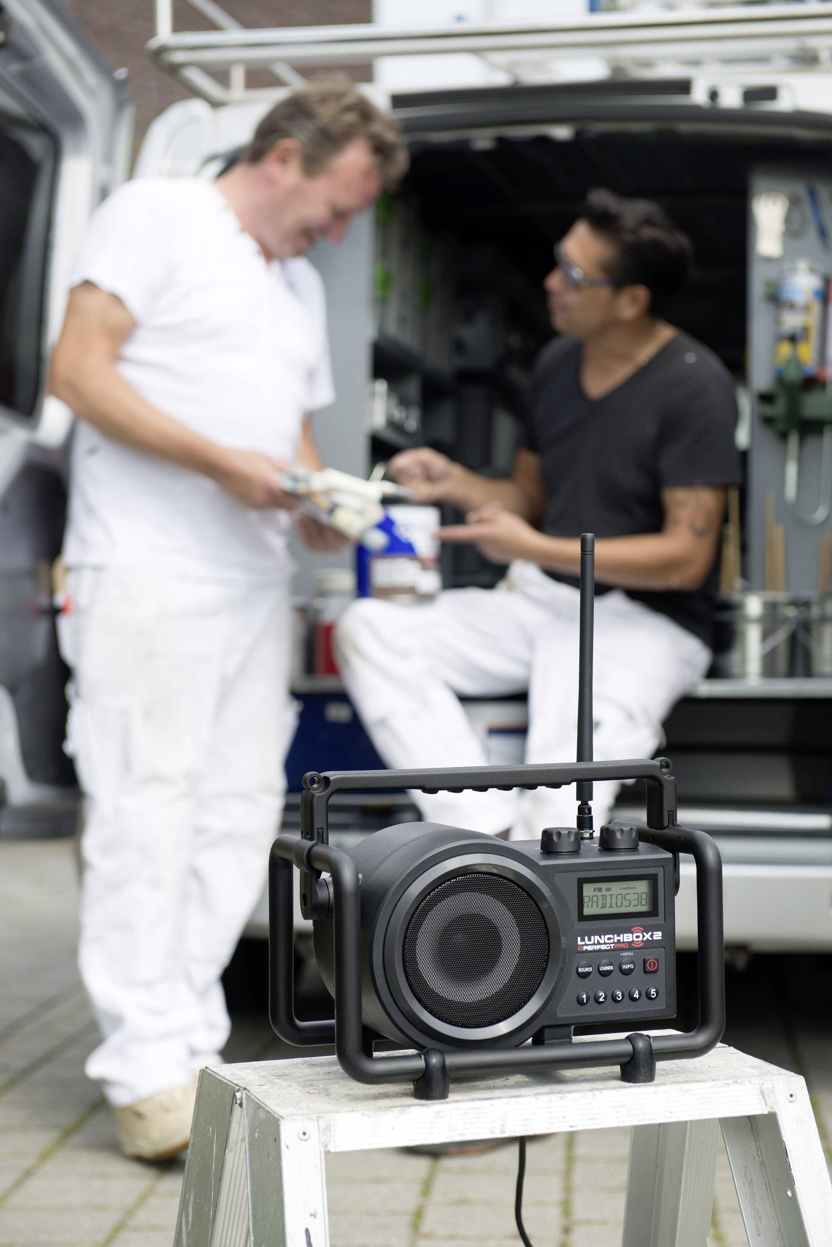 PerfectPro Lunchbox 2 Workplace radio FM, AM AUX splashproof, dustproof