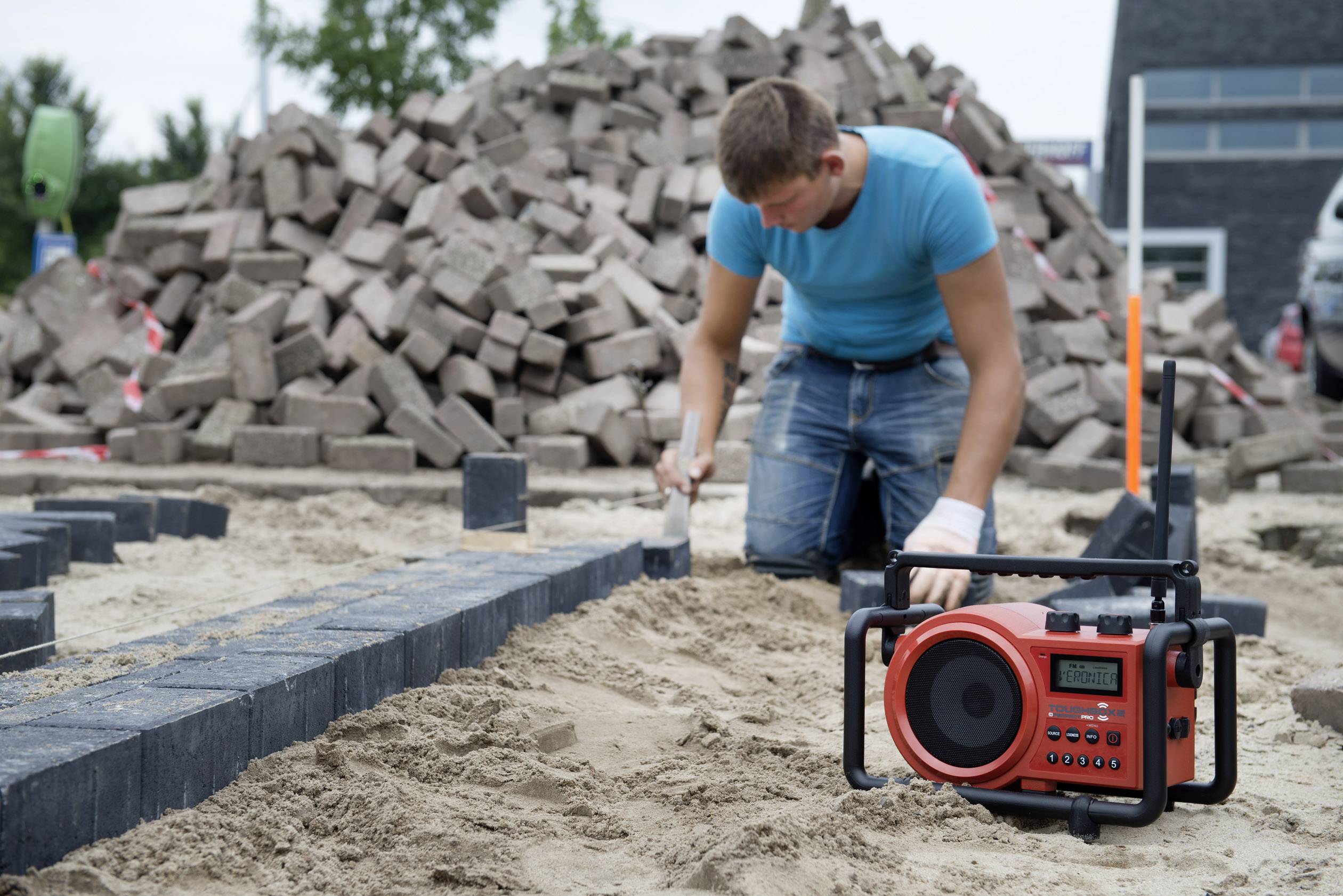 PerfectPro Toughbox 2 Workplace radio FM, AM AUX splashproof, dustproof