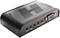 A black video converter with a VGA port, multiple buttons, and ventilation slots on the top surface.