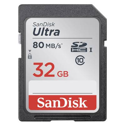 SanDisk Ultra® SDHC card 32 GB Class 10, UHS-I 