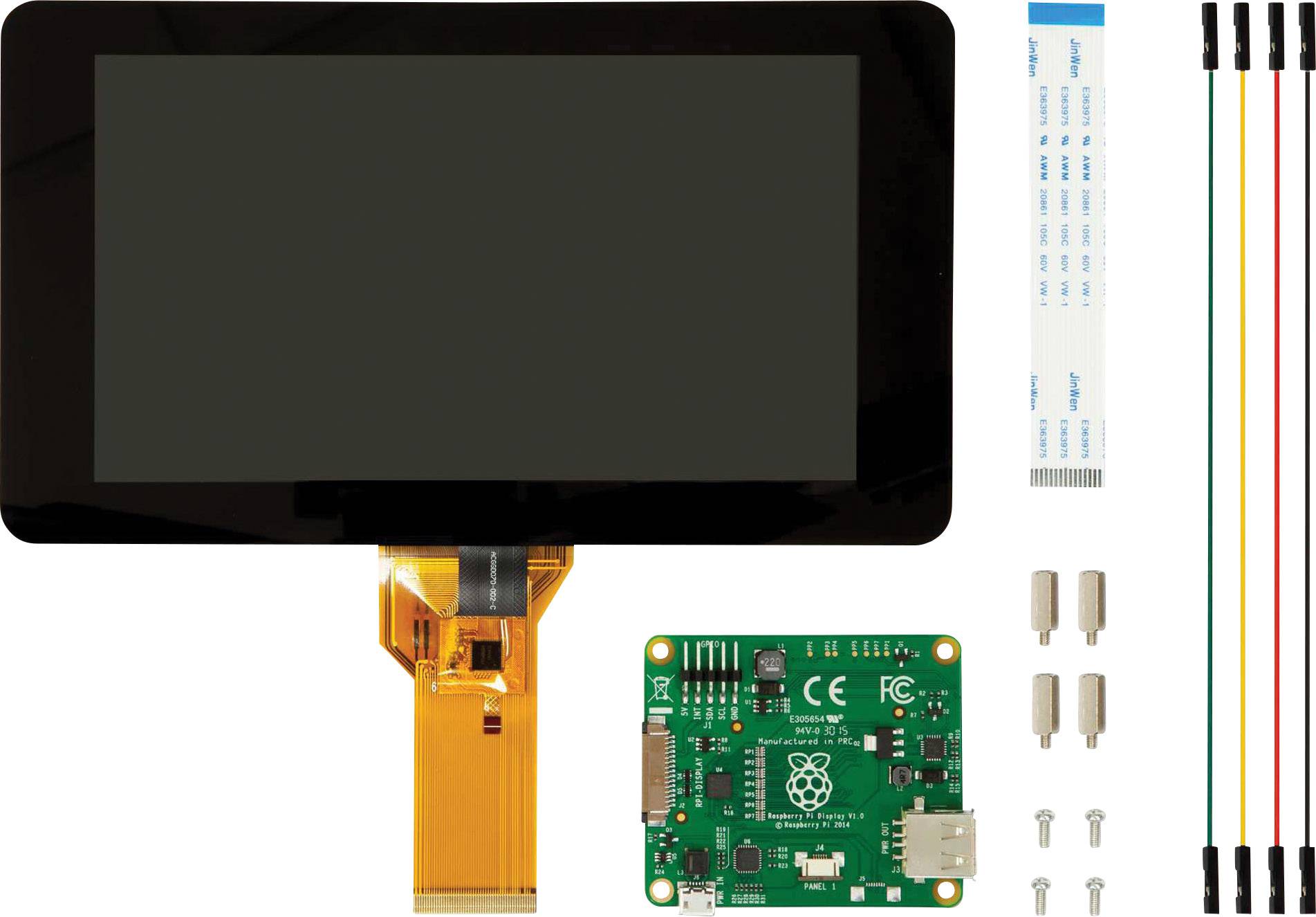 Display 7 inch Touchscreen 800*480 DSI Monitor for Raspberry Pi 4 3 Model B