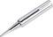 Metal soldering iron tip, conical shape, for precision soldering in electronic applications.