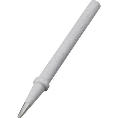 White ceramic ballpoint pen refill with stainless steel tip.