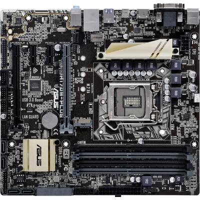 Asus H170M Plus Motherboard PC base Intel® 1151 Form factor (details) Micro-ATX Motherboard chipset Intel® H170