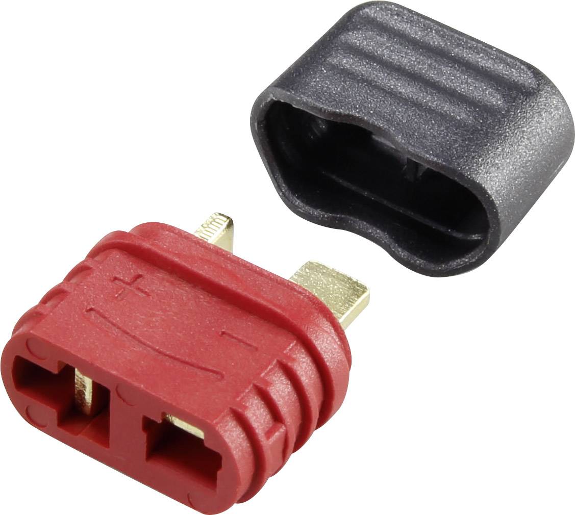 Reely 1389366 Battery receptacle T socket Gold-plated 1 pc(s)