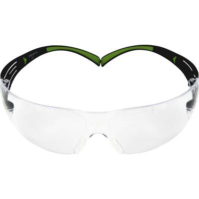 3M SecureFit 400 SF401AF Safety glasses  Black, Green   