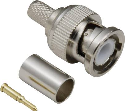 TRU COMPONENTS BNC connector Plug, straight 50 Ω 50 pc(s)