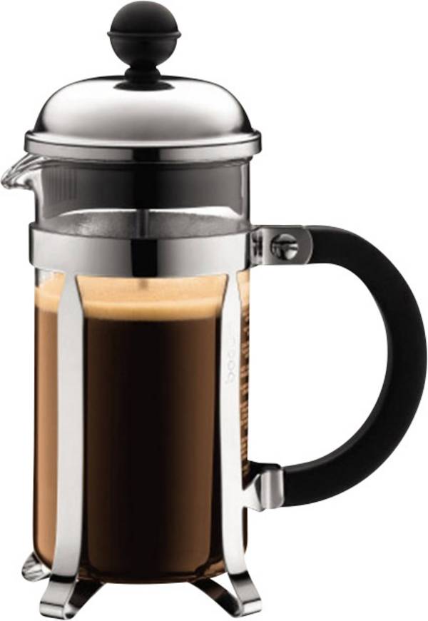 bodum CHAMBORD Cafetiere Transparent, Silver (glossy) Cup volume=3 Glass jug