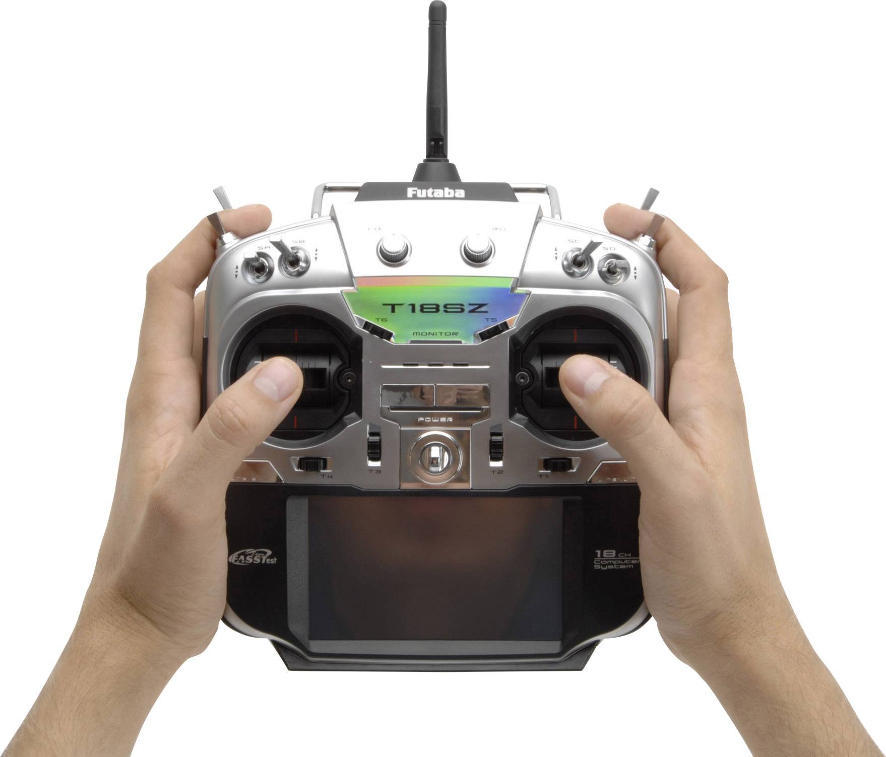 Futaba T18SZ Handheld RC 2,4 GHz No. of channels: 18 Incl