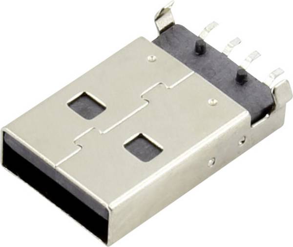 Connfly DS1098-BN0 USB A Plug SMT Type Plug, horizontal mount  Content: 1 pc(s)