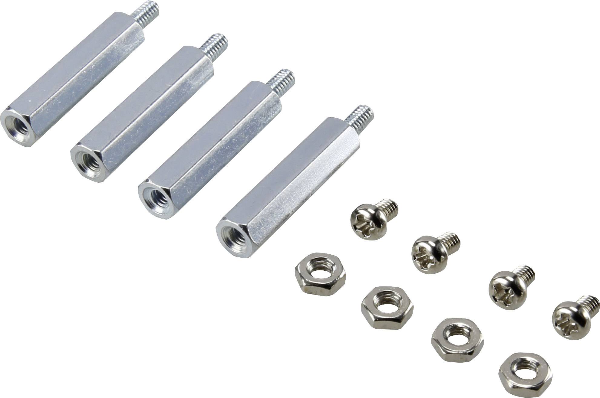 Renkforce Fittings Compatible with (development kits): Raspberry Pi® Silver