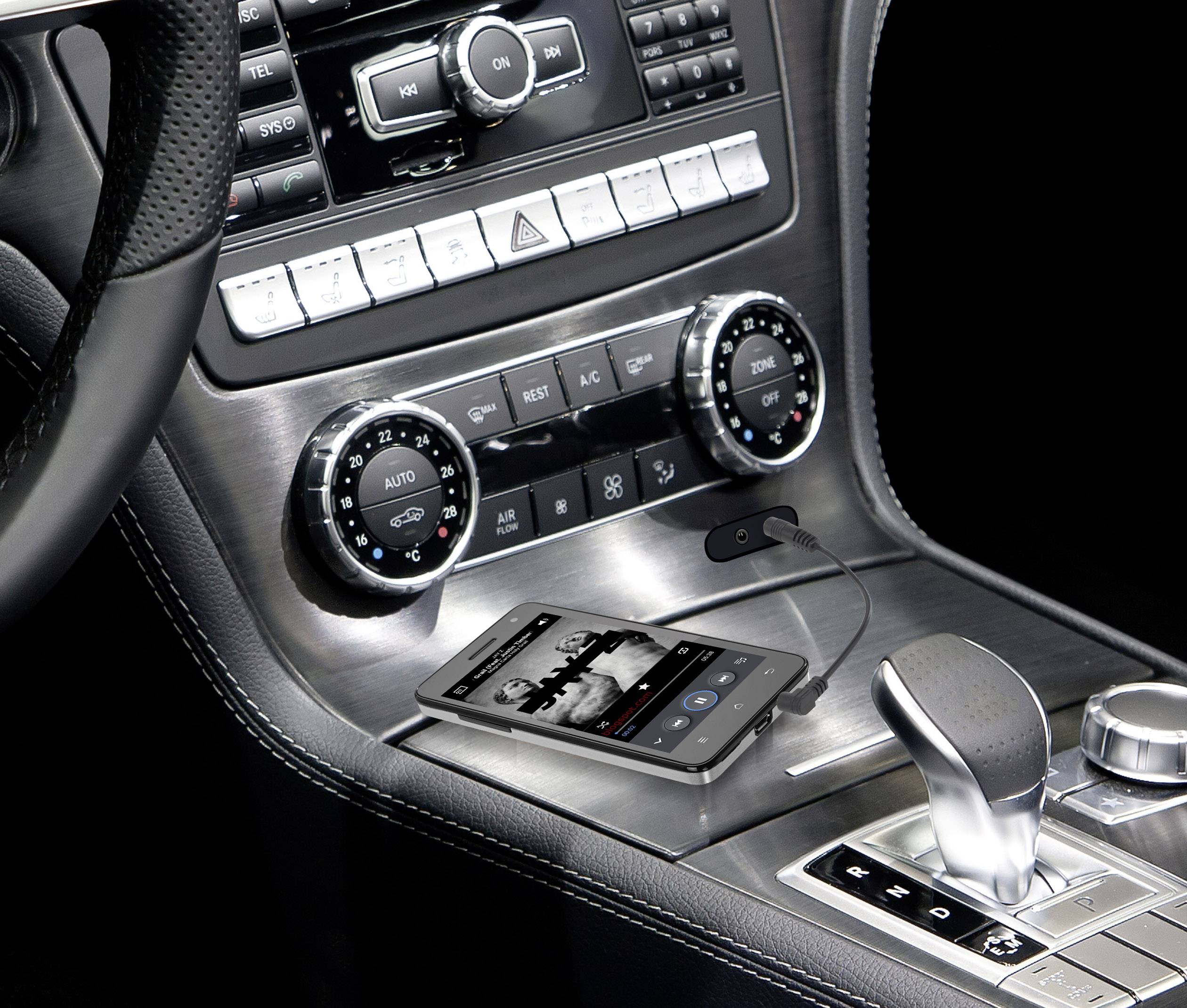 SpeaKa Professional SP-5564208 Jack Audio/phono Cable [1x Jack plug 3.5 mm - 1x Jack plug 3.5 mm] 0.09 m Black gold plat-1