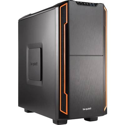 BeQuiet Silent Base 600 Midi tower Game console casing Orange, Black 2 built-in fans, Tool-free HDD bracket