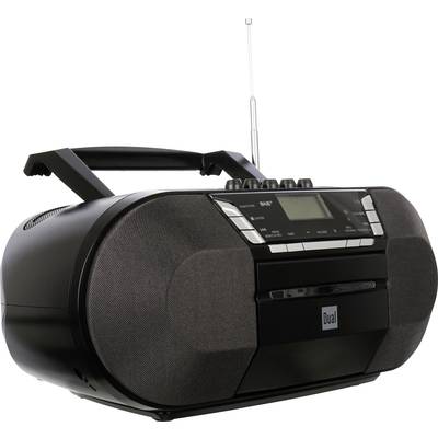 Dual DAB-P 200 Radio CD player DAB+, FM AUX, CD, Tape, USB   Black