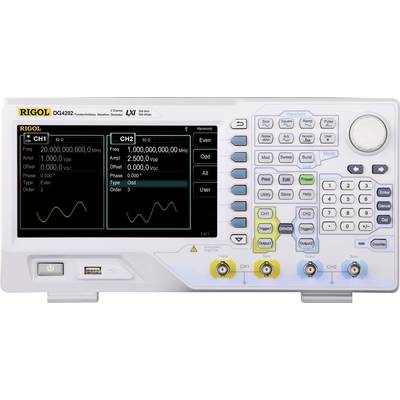 Rigol DG4202 Mains-powered  0.000001 Hz - 200 MHz 2-channel Sinus, Rectangle, Pulse, Noise, Arbitrary, Triangle