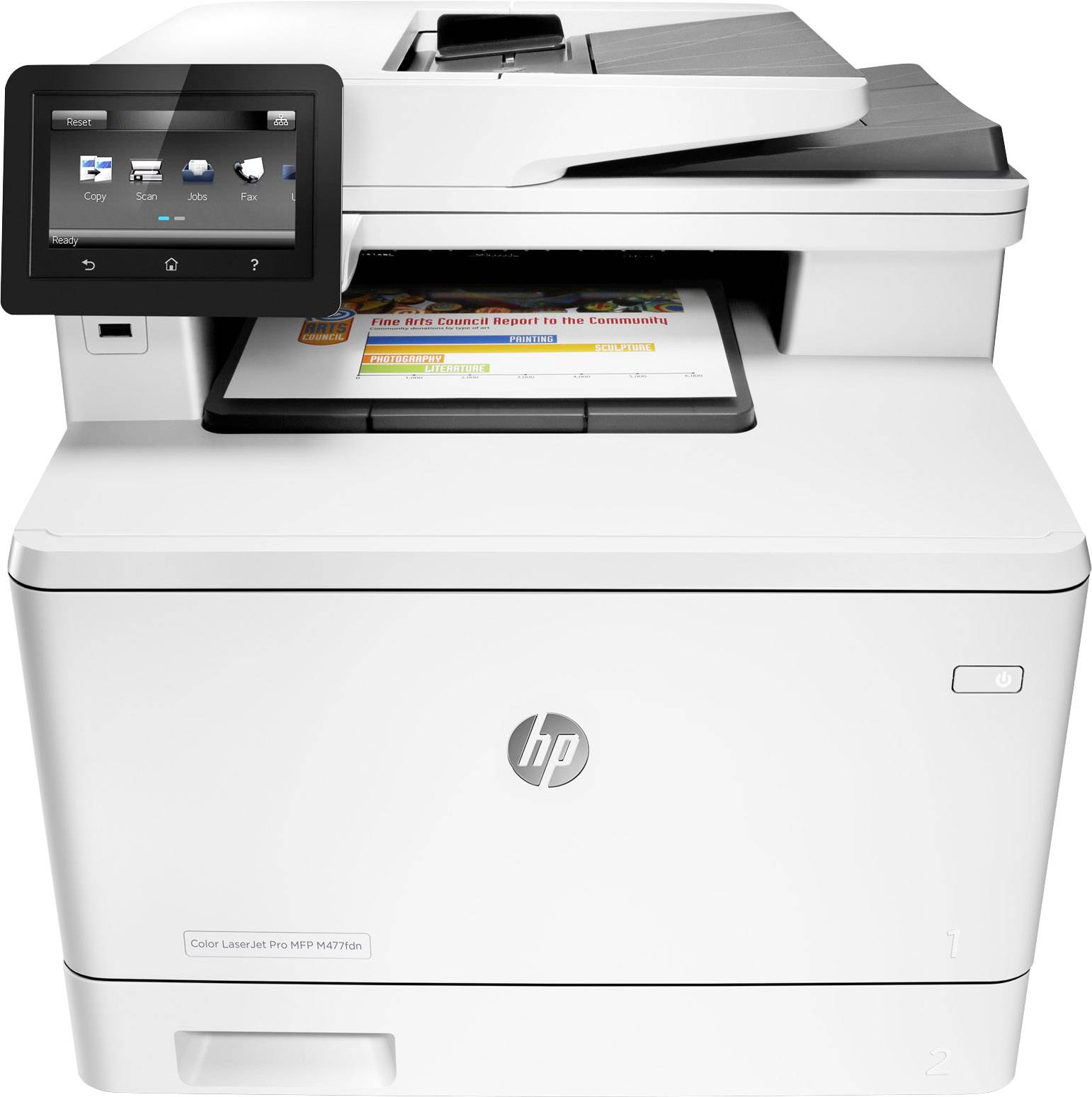 HP Color LaserJet Pro MFP M477fdn Colour laser multifunction printer A4 Printer, scanner, copier, fax LAN, Duplex, Duplex ADF