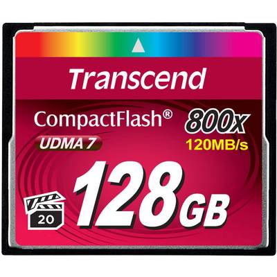 Image of Transcend Premium 800x CompactFlash card 128 GB
