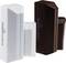 Two wireless window sensors, one white, one black, labelled 'Mobile Alerts', for monitoring window opening states.
