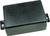 A rectangular, black plastic enclosure with two side mounting tabs.