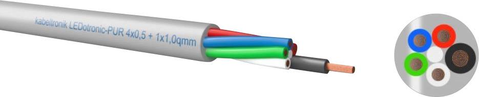 Kabeltronik 424P51105 424P51105 Cable 500 V PVC (Ø) 5.9 mm 1 m