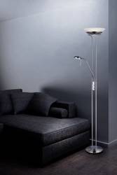 Renkforce Murcia Led Wallwasher With Reading Light 18 W Warm White Stainless Steel Conrad Com Renkforce Murcia Led Wallwasher With, Led Torchiere Floor Lamp With Reading Light