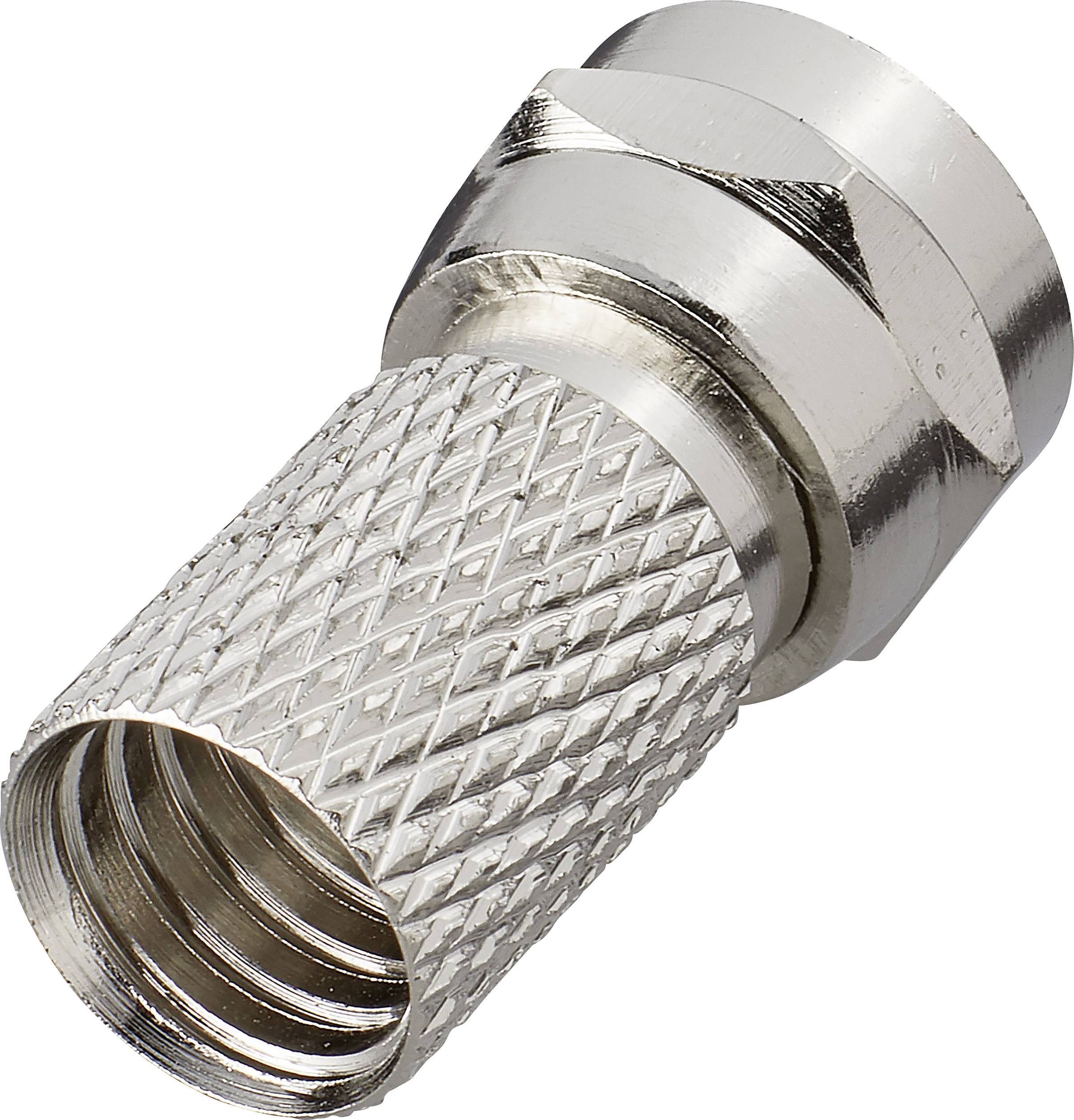 Renkforce 0403319 F plug Connections: F plug Cable diameter: 7.3 mm 1 pc(s)-1