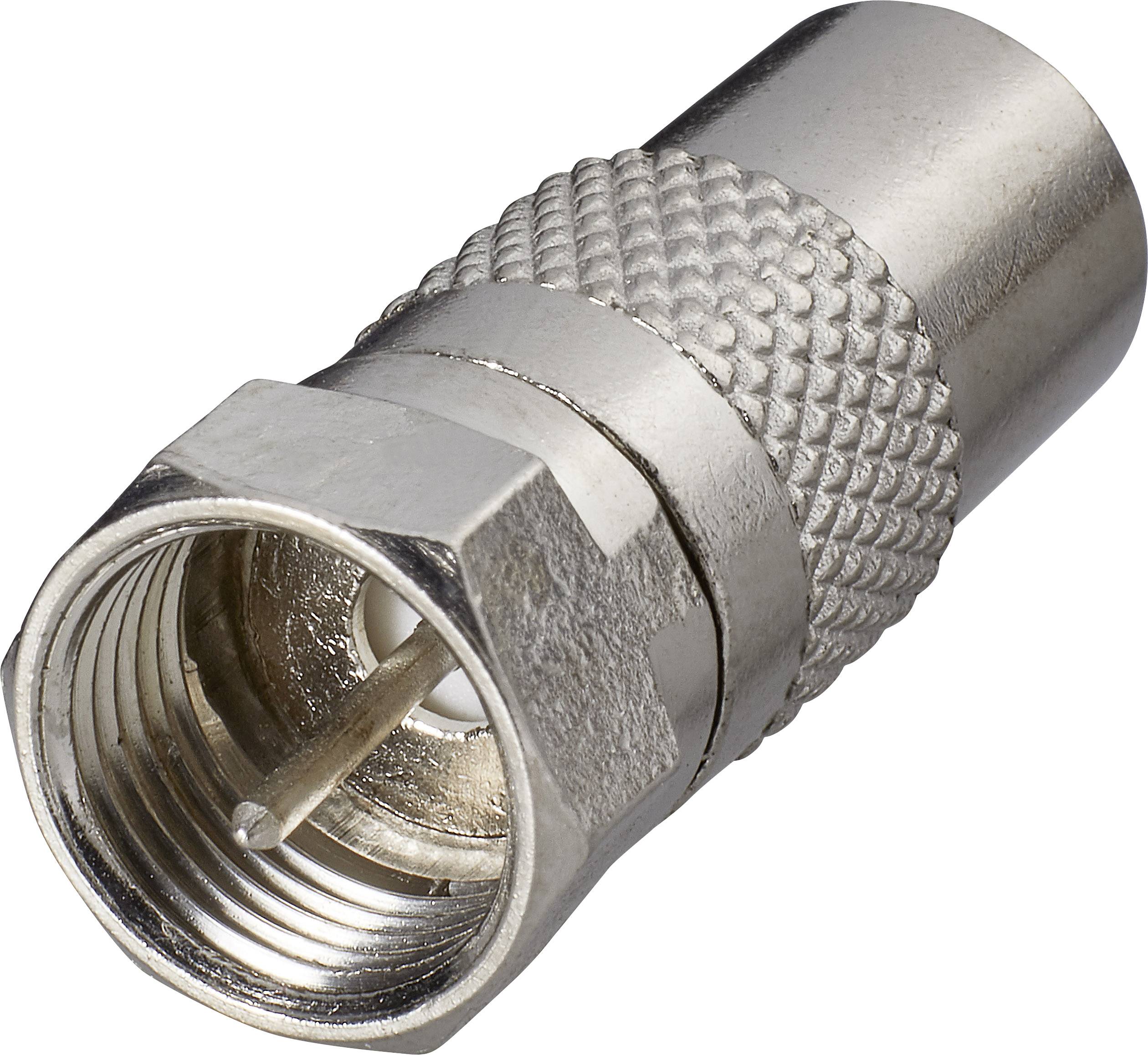 Renkforce RF-4196967 F coax adapter Connections: F plug, IEC coax socket 1 pc(s)