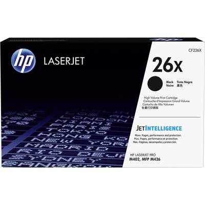 HP LaserJet Toner Cartridge, Model Number CF226X, High Capacity, Black Ink. Compatible with Printer Models M402 and M426.