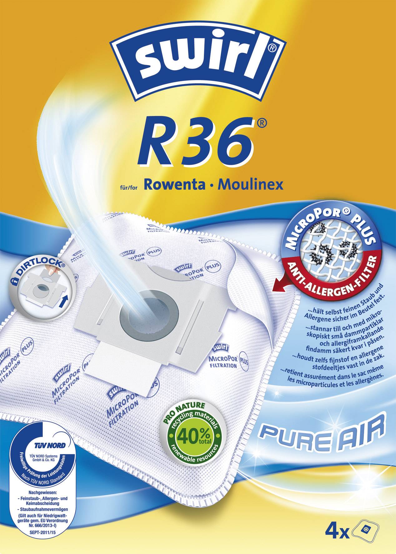 Swirl R36 AirSpace Vacuum cleaner bag 4 pc(s)