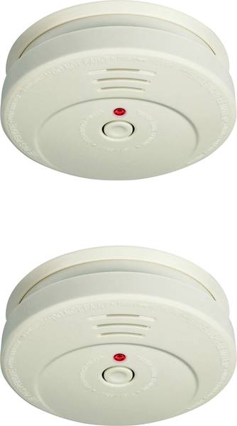 smartwares rm149/2 smoke detector 2-piece set battery-powered