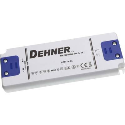 Dehner Elektronik SNP50-12VF-1 LED transformer  Constant voltage 50 W 0 - 4.17 A 12 V DC not dimmable, Approved for use 