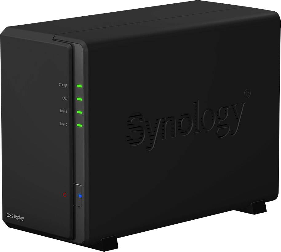 Сетевой накопитель nas synology ds216Play для 2x3.5 /2.5 sata hdd (lan) (4711174722075)