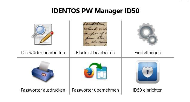 IDENTsmart USB password manager stick ID50 Password-Safe TOP SECRET ID050UAWITS1-7