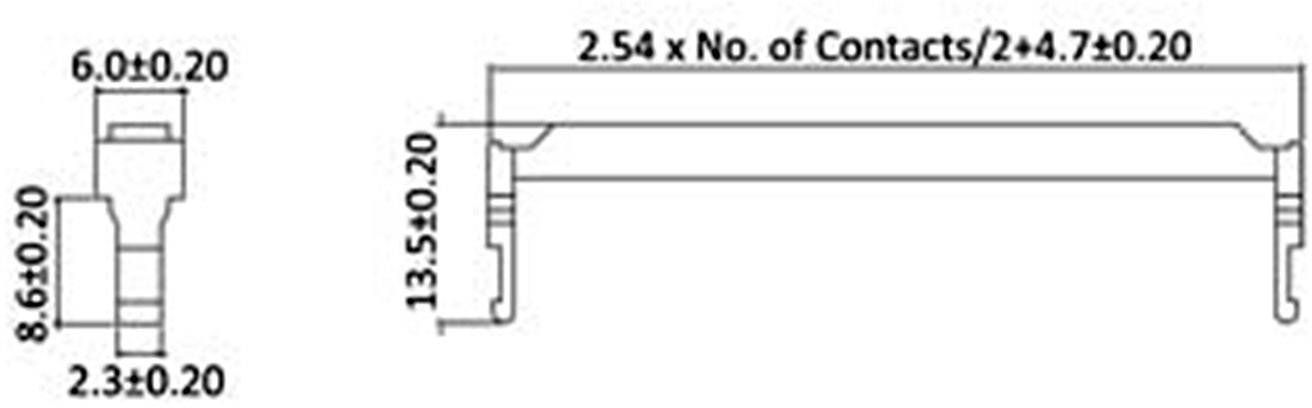 econ connect ZPV16 Strain relief Total number of pins: 16 No. of rows: 2 1 pc(s) Bulk-1