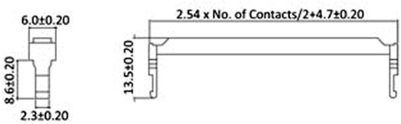 econ connect ZPV40 Strain relief Total number of pins: 40 No. of rows: 2 1 pc(s) Bulk-1